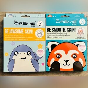The Crème Shop 3-Packs of Sheet Face Masks
- Red Panda & Shark